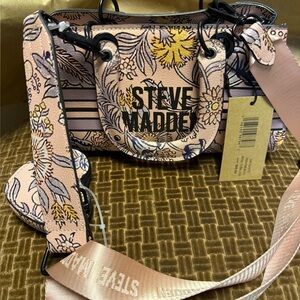 Steve Madden Floral Crossbody Bag in Pink and Yellow